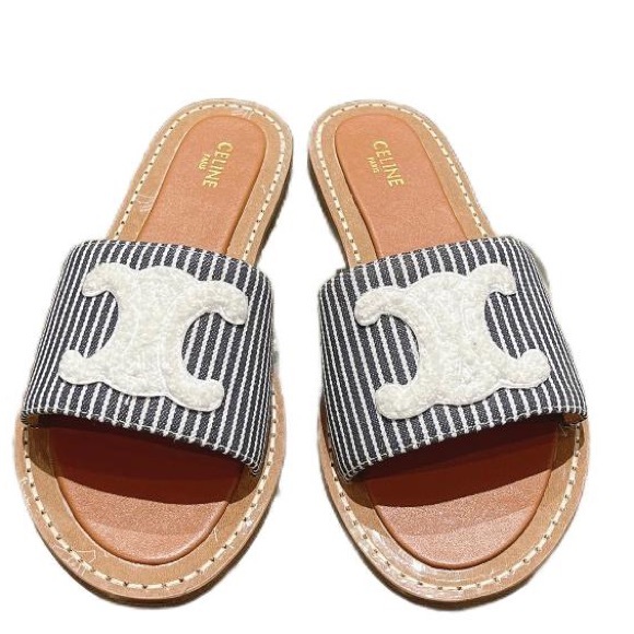 Celine Brown Women's Summer Slides Size US 8 - Picture 1 of 4